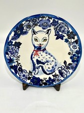 Anthropologie Nathalie Lete 10” PIASTRA GATTO boho chic campagna francese hp oop vintage