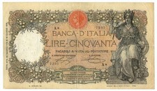 50 LIRE CAPRANESI BUOI TESTINA DECRETO 20/05/1916 BB