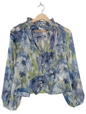 ZARA Camicia blusa Donna Camicetta a blusa Taglia IT 40 blu-verde-lilla