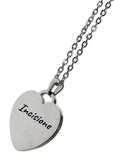 collana acciaio cuore