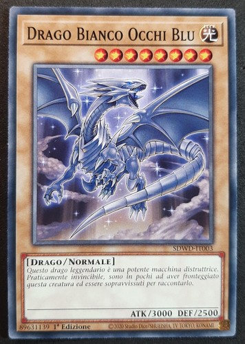 Drago bianco occhi blu - blu, 1^