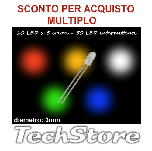 Kit led 3mm lampeggianti - kit,