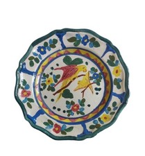 Ceramica Piatto Pappagallo