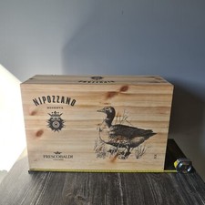 CASSETTA LEGNO PER VINO DA 12 BOTTIGLIE FRESCOBALDI VINO CHIANTI NIPOZZANO...