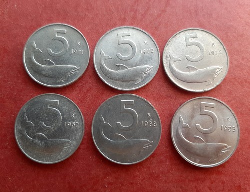 Serie lire delfino 1971 - serie, a