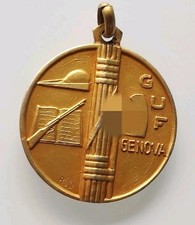 Medaglia Argento Ventennio GUF Gioventù Universitaria Rugby Genova Libro...