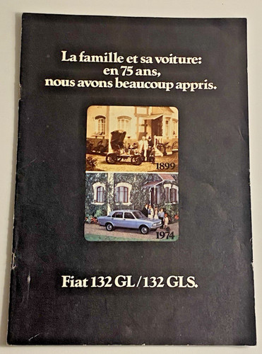 Brochure vente fiat 132 - ,