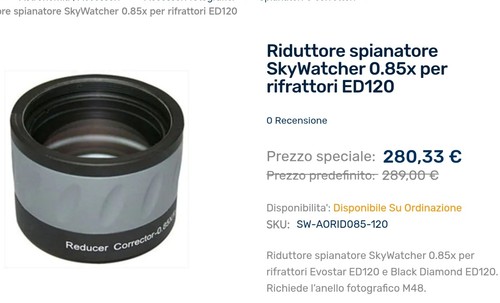 Correttore skywatcher 120 - correttore, ed