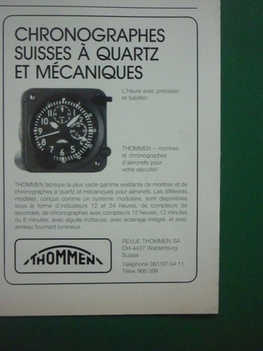 Pub revue thommen - 6/87,