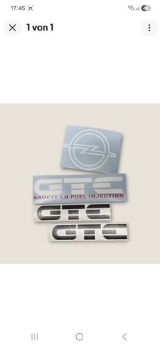 Adesivo opel kadett gte - kadett, d