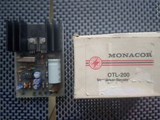 SCHEDA AMPLIFICATORE universale Monacor OTL-200 21W max RITROVAMENTO DI MAGAZZINO nuova 28-30V K7