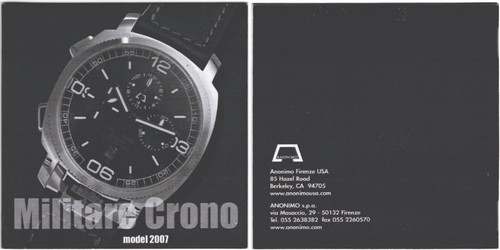Anonimo militare crono model - anonimo,