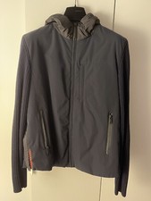 Giubbotto Uomo 50 Prada Luna Rossa Piumino Lana Tecnico Ibrido Cappuccio Blu