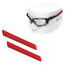 Kit Silicone Rosso Ricambio Braccio Orecchio Calze per-Oakley Jawbone/Occhiali da Sole Ventilati
