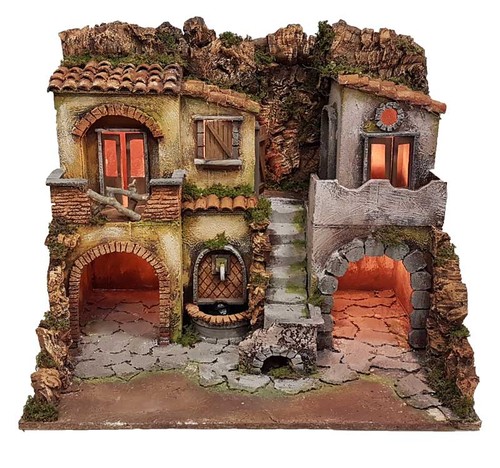 Presepe borgo stile - , con