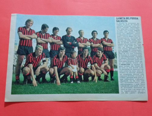 Squadra calcio 1970 - squadra, foggia