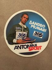 STICKER ADESIVO,VINTAGE ANNI 70,rally auto SANDRO MUNARI ANTONINI SPORT SCARPE