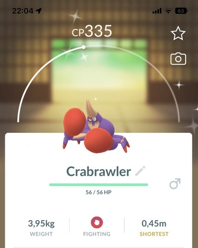 Shiny crabrawler pokemon - pokemon, gen7