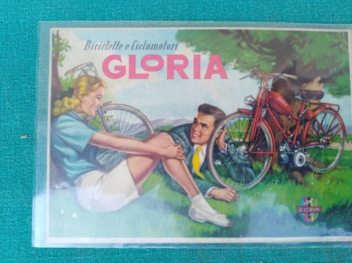 Cartolina gloria bici - cartolina, epoca