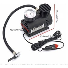 MINI COMPRESSORE PORTATILE AUTO MOTO BICI CANOTTI PALLONE 12V 220V ACCENDISIGARI