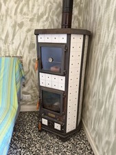 stufa a legna con forno usata
