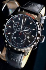 Orologio Disney Cronografo Da Collezione Data Cinturino Pelle VINTAGE*