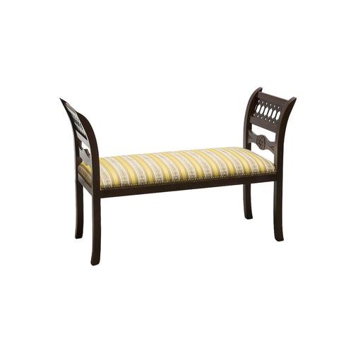 Divanetto panca legno noce - divanetto,