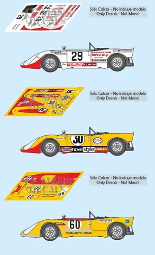 Decals porsche 908 mans - porsche,