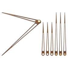 Kit Lancette Orologio, 4 Set Ricambi Mano Orologio in Legno per Orologio 14 Pollici, F1