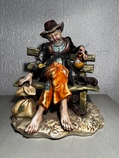 Grande Scultura originale in ceramica Artista di Capodimonte, Italia anni '70