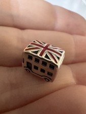 Charm Pandora Union Jack London Bus originale, 925 ALE, buone condizioni