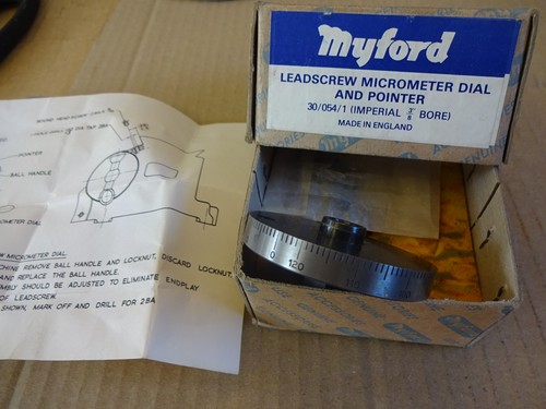 Quadrante myford ml10 - quadrante,