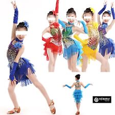 Vestito Tutù Saggio Danza Ballo Frange Bambina Girl Hip Hop Ballet Dress DANMO01