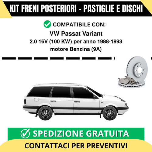 Kit freni posteriori passat - kit,