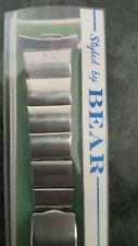 1970s Vintage NOS BEAR Watch Bracelet 22 mm All Stainless Steel Bracciale 