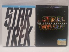 Star Trek & Star Wars The Force Awakens (DVD Blu-ray Combo 3-Disc Set) Slipcover