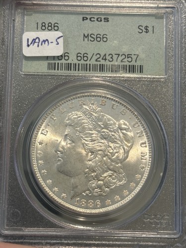 1886 pcgs ogh morgan dollar - morgan,