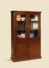 MOBILE LEGNO LIBRERIA VETRINA
