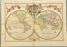 Grande mappamondo antico 1755