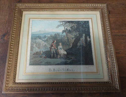 Incisione pastorella delle - incisione,