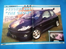CLIPPING DI GIORNALE FOTO PEUGEOT 206 TUNING DA COLLEZIONE - (77)