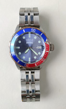 Orologio da polso metallo vintage SIECLE diving datario movimento quarzo-XXX