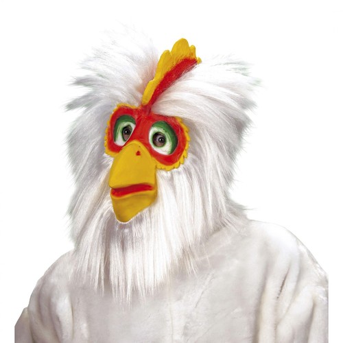Maschera pollo con capelli - maschera,