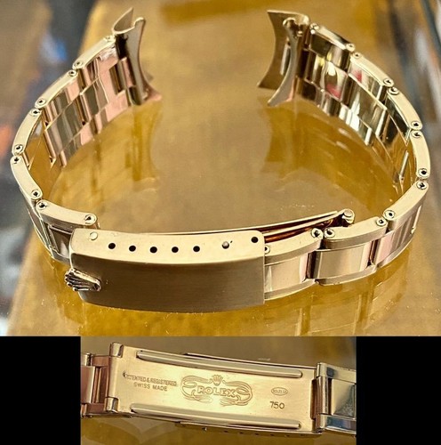 Rolex bracciale oro 18k - 18k, con