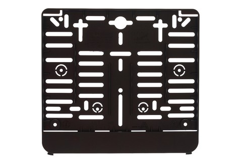 Portatarga moto nero - 1x,