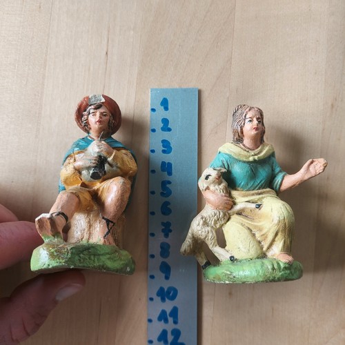 Coppia pastori presepe - , nf