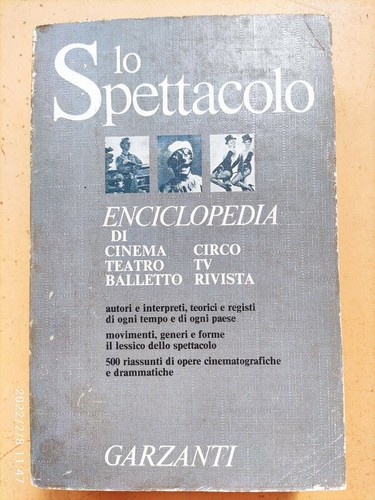 Enciclopedia spettacolo - enciclopedia, lo