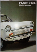 Depliant Brochure DAF 33 variomatic 1974 Italiano 12 pagine