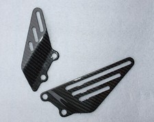 Piastrine Heel Kawasaki ZZR 1400 ZZR1400 ZX14R 2006 - 100% Carbonio