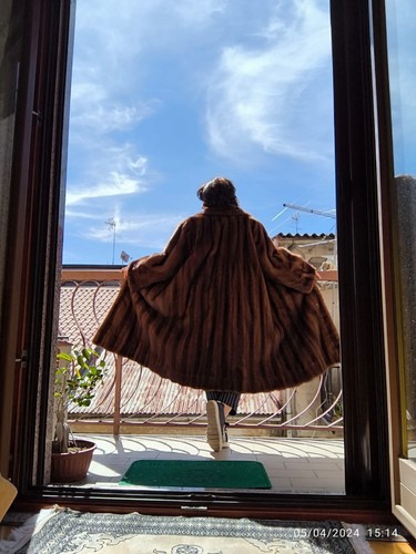 Pelliccia visone demi buff - visone,